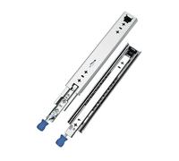 Heavy Duty 1 paio di guide per cassetti a estensione completa bloccabili guide con cuscinetti a sfera montati lateralmente 3 sfere in acciaio per cassetti hardware durevole e facile da installare
