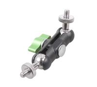 Heavy Duty 10 cm due perni filettati adattatori 1/4 20 maschio a maschio con rotazione 360 compatibile fotocamera telefono attrezzature di illuminazione DSLR treppiedi adattatori filettati