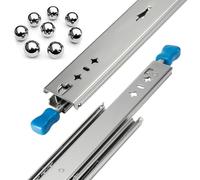 Heavy Duty 120 kg di estensione completa cassetto guide 1200 mm (48 pollici) guide con cuscinetti a sfera con blocco laterale montaggio 2 pezzi - ideale per soluzioni di stoccaggio scorrevoli