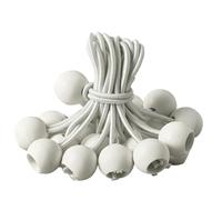 Heavy Duty 15,2 cm Bungee Ball, 10 pezzi resistente ai raggi UV nero corda elastica per baldacchino telone e fissaggio pareti laterali