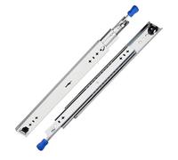 Heavy Duty 25.4 - Guide scorrevoli per cassetti da 127 cm con serratura, estensione completa, con cuscinetti a sfera, resistenti alla corrosione, capacità di carico 120 kg (400 mm)