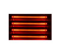 Heavy-Duty 4-Pack Multi-Volt Red LED luci perimetrali per camion rimorchio...