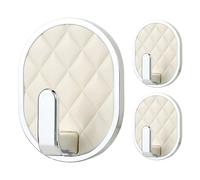 Heavy Duty Adhesive Hooks - 3 ganci impermeabili da parete, senza ganci, ganci adesivi | Strong Hangers for Shower Door Bathroom Bedroom Living Room Kitchen Home Apartment Towel Coat Key Wreath
