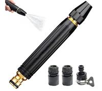 Heavy Duty Adjustable Water Nozzle Jet Sweeper, Pistola per Irrigazione 3 Modelli Regolabili, Pistola ad alta pressione Multifunzione per Lavaggio Auto, Pulizia Cortile, Irrigazione Giardino (A)