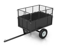 Heavy Duty ATV Utility Trailer 340,2 kg Capacità 17 piedi cubi Tosaerba & Yard Garden Trailer Rimorchio per