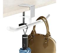 Heavy-Duty Bag Hook For Desk - Bag Holder Fors Table | Heavy Duty Organizer | With Adjustable Knob Clamp Double Pole Design Portable Purse Hook | For Home Coffee Shop Workplace