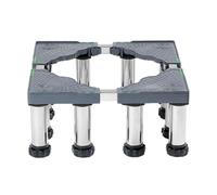 Heavy Duty Base per Lavatrice con 12 Piedi,Altezza 18-21cm,Carrello Lavatrice per Lavatrice Asciugatrice e Frigorifero,Capacità di Peso 250 kg,Base Lavatrice Regolabile Larghezza 45-70cm