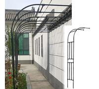 Heavy Duty Black Iron Garden Arch Trellis for Wall 240x240cm Ideal for Plant Support and Decoration