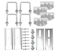 Heavy Duty Boat Trailer Brackets, Galvanized Swivel Bunk Staffe, Boat Trailer Bunk Support Kit, Easy Install Boat Bunk Staffe, 4 Pack Trailer Bunk Bracket, Marine Bunk Bracket Kit for Boat