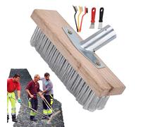 Heavy Duty Broom - Garden Broom Outdoor Heavy Duty | Wire Head | Metal Yard Brooms With Socket For Wooden Handle, Strong Outdoor For Garden, Patio, Stone, Concrete & Floor Cleaning