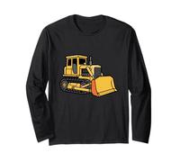 Heavy Duty Bulldozer Costruzione Macchina Illustrazione Maglia a Manica