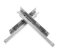 Heavy Duty Cassetti Runners, Cassetta portautensili telescopica con cuscinetti a estensione completa da 2 pezzi, color argento, 30,5 cm