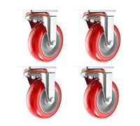 Heavy Duty Castors,Furniture Swivel Wheels,X4 Transport Casters,Brake Casters Wheels,Shopping Cart Casters,Hardware Accessories,Rotation,3in,Rotation-5in