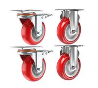 Heavy Duty Castors,Furniture Swivel Wheels,X4 Transport Casters,Brake Casters Wheels,Shopping Cart Casters,Hardware Accessories,braking,5in,Braking-5in