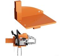 Heavy Duty Chainsaw Rack regolabile Power Tool Hanger Garage Wall Storage Bracket Steel Mount Holder Workshop Organizer per seghe salvaspazio Tool Scaffalatura (arancione)