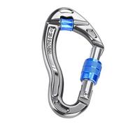 Heavy Duty Climbing Carabiners - Professional Rock Connector, Durable Locking Clip for Rappelling, Mountaineering, Hiking, Rescue, Tree Work, Adventure Sports | Lightweight Aluminum Alloy Hook