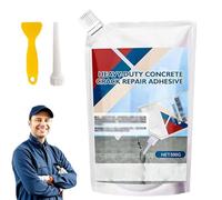 Heavy-Duty Concrete Crack Repair Adhesive, Concrete Sealer Outdoor Waterproof, Quick-Drying Waterproof Sealing Adhesive for Home Repairs, Floor Wall Roof Cracks (Gray,500g)