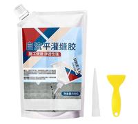 Heavy-Duty Concrete Crack Repair Adhesive, High Elasticity Cement Crack Filler, Slab Concrete Cracks Waterproof Repair Sealant, Quick-Drying Sealing Adhesive (200g,White)