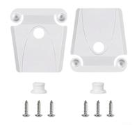 Heavy Duty Cooler Latch Kit per Igloo 50-165 Quart, serratura di ricambio in plastica bianca con palo e viti, installazione semplice senza attrezzi per la riparazione di attrezzi all'aperto (2 pezzi)