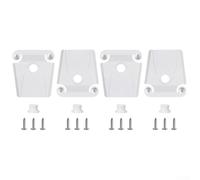 Heavy Duty Cooler Latch Kit per Igloo 50-165 Quart, serratura di ricambio in plastica bianca con palo e viti, installazione semplice senza attrezzi per la riparazione di attrezzi all'aperto (4 pezzi)