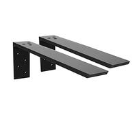 Heavy Duty Countertop Support Bracket 2 Pack - Hidden Shelf Bracket 16" x 6" x 2 1/2" Forward L Bracket Metal Corbels for Quartz/Granite/Wood/Concrete/Laminate