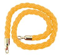 Heavy-Duty Crowd Control Queue Line Barrier,Restaurants Wedding Hemp Twisted Stanchion Rope, for Hotel Celebration, 2 3 5 7 10 Ft Long(Yellow,3m/9.8ft/118inch)
