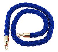 Heavy-Duty Crowd Control Queue Line Barrier,Restaurants Wedding Hemp Twisted Stanchion Rope, for Hotel Celebration, 2 3 5 7 10 Ft Long(Blue,2m/6.6ft/79inch)