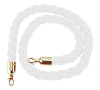 Heavy-Duty Crowd Control Queue Line Barrier,Restaurants Wedding Hemp Twisted Stanchion Rope, for Hotel Celebration, 2 3 5 7 10 Ft Long(White,2.7m/9ft/106inch)