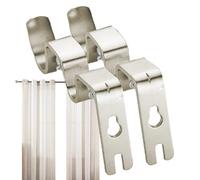 Heavy Duty Curtain Rod Brackets - Tenda Rod Hooks for Wall | Decorative Drapery Rods Hangers Supporti | Drape Rods Hardware Bracket | Drape Bracket Wall Hooks | Drapes Hardware Mounting Brackets
