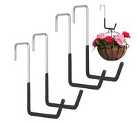 Heavy Duty Cycle Hanger - Scaffalatura per bicicletta Over-the toor, 4 ganci multiuso per riporre biciclette, attrezzature sportive, attrezzi da giardino, supporto da parete e porta