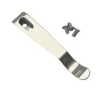 Heavy Duty Deep Carry Pocket Clip - Strong Stainless Steel Belt Hook, Multi-Functional Replacement Part for Knives, Flashlights, Everyday Carry Tools, Camping, Hiking, Trekking, Backpacking, Travel