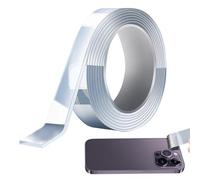 Heavy Duty Double Sided Tape - Transparent Adhesive Mounting Strips, Extra Strong Reusable Wall Tape, Waterproof Bonding High Tack Sticky Roll, Multipurpose Clear Adhesive, Flexible Mount | Ad