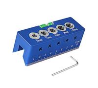 Heavy Duty Drill Jig 6/7/8/9/10mm Hole Drilling Locator Blocco guida per artigiani professionisti e attività di lavorazione del legno Strumento di allineamento blocco trapano per foratura dritta