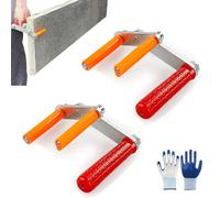 Heavy Duty Drywalls Carriers Tool with Nonslip Handle, Ergonomic Back Saver Lifting Clamp for Lifting Slabs Door Granites Pane Multifunctional Lifting Board (2Pcs)