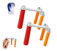 Heavy Duty Drywalls Carriers Tool With Nonslip Handle, Lifting Slabs Door Granite Handle, Nonslip Handle Heavy Duty Drywall Tools, for Drywall, Plywood, Doors, Granite & Slabs (55mm opening * 2Pcs)