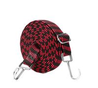 Heavy Duty Elastic Bungee Cords with hooks, 2-Pack Anti-Slip Motorcycle Luggage Straps - Adjustable Tie Down Ropes for Car Roof Rack, Bike, Auto, Travel & Cargo Securing (Red5)