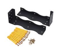 Heavy Duty Floating Shelf Bracket 80lb Capacity | Carbon Steel with Protective Coating | Wall Mounted for Kitchen / Bathroom / Office