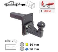 HEAVY DUTY Gancio di traino 50x50 altezza regolabile per US pour LINCOLN MKC 14-