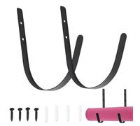 Heavy Duty Garage Hooks - Yoga Mat Storage Racks | Multipurpose Hooks | Anti-Slip Hanger Curved Design Yoga Mat Storage Rack for Room Garage Studio Fitness Pilates Exercise