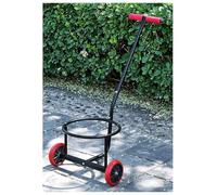 Heavy Duty Garbage Cans Transport Wagon Hand Truck & Bucket Cart with Large Wheels for Moving Trash Cans(Black,15 cm)