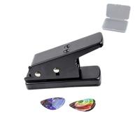 Heavy Duty Guitar Pick Maker, Guitar Picks Hole Punch, Art Craft Supplies, ABS + Metal Construction, Fast and Effective for Musicians, Small and Large Size (B)