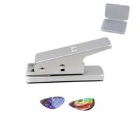 Heavy Duty Guitar Pick Maker, Guitar Picks Hole Punch, Art Craft Supplies, ABS + Metal Construction, Fast and Effective for Musicians, Small and Large Size (C)