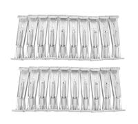 Heavy Duty Gutter Hangers | 20 Pack with Pre - Inserted Screws for Sagging Gutters Repair | Aluminum Gutter Brackets for 5 Inch Gutters / Downspouts / Angled Fascia