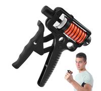 Heavy Duty Hand Grip Strengthener - 5 / 60kg Adjustable Resistance Hand Trainer | Professional R-Shape Forearm Exerciser For Men | Anti-Slip Wrist And Finger Strength Muscle Recovery Tool With Stainle