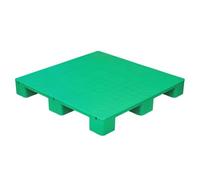 Heavy Duty HDPE Plastic Pallet, Non-Slip, Forklift Entry, Stackable, Weather Resistant for Warehouse Storage & Logistics Transport(Green,100x100cm/39x39in)