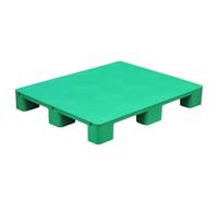 Heavy Duty HDPE Plastic Pallet, Non-Slip, Forklift Entry, Stackable, Weather Resistant for Warehouse Storage & Logistics Transport(Green,100x80x13cm/39x31x5.1in)