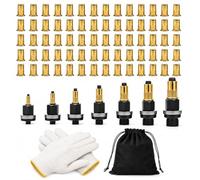 Heavy-Duty Head Rivet Nut Tool Kit, 7 Mandrels & 70 Threaded Rivet Nuts (M3-M12), Carbon Steel Rivet Nut Tool Head Set, for Automotive Repair, Sheet Metal, Pipes and Construction Projects (1 SET)