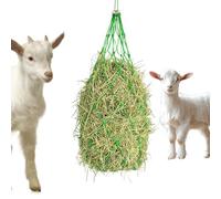 Heavy Duty Horse Hay Net, Hanging Livestock Feed Bag, Mesh Forage Holder with Reinforced Rope Closure, Stable Pasture, Farm Feeding with Weather Resistant, Stall Organizer for Horses Goats