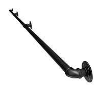 Heavy Duty il per scale, 0,3 m-6 m, ringhiera per scale a parete, uso interno ed esterno, tubi zincati rotondi industriali, diametro 3,2 cm (2 m)