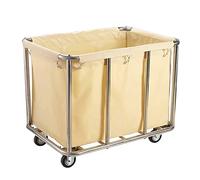 Heavy Duty Industrial Rolling Laundry Cart con 12 Bushel Capacità Fodera Rimovibile Borsa 200kg Carico Commerciale Domestico Lavanderia Cesto con Ruote